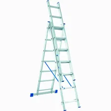 Стремянка алюминиевая СИБРТЕХ 3*10 ступеней 97820